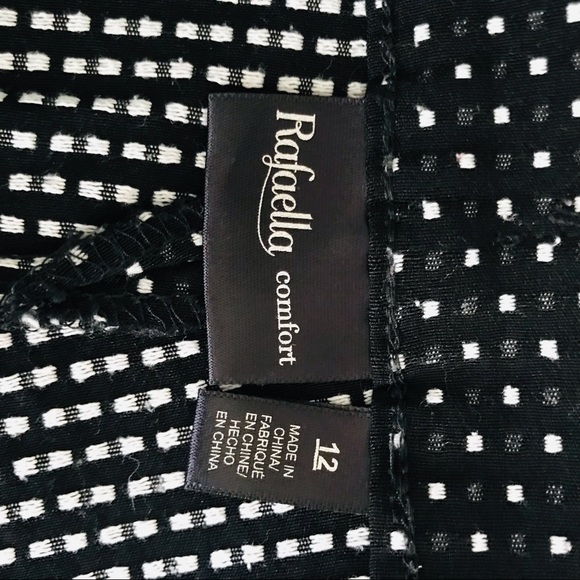 Raffaella Black with White Polkadot Pants Size 12 - Picture 4 of 4